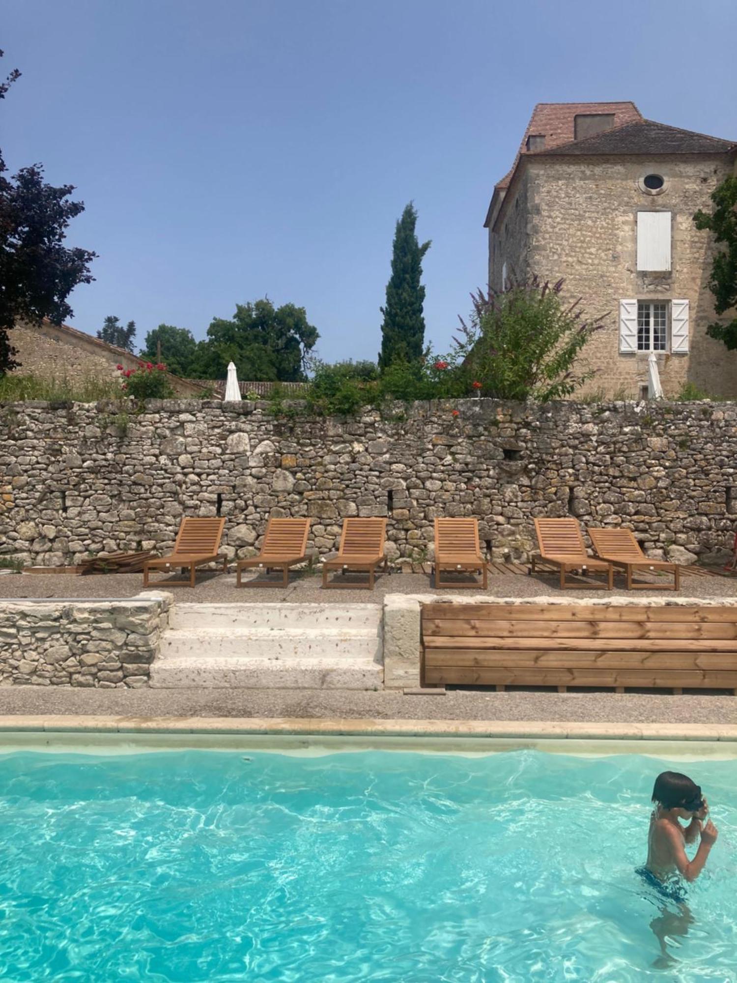 Chateau Barayre - Beautiful 12Th Century Castle With Pool And Large Garden Laussou Extérieur photo